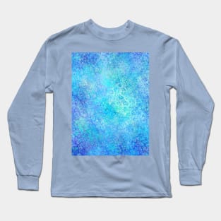 Ice Cold Textured Abstract Long Sleeve T-Shirt